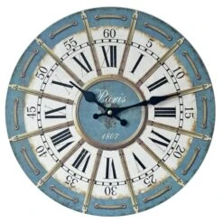 Horloge Murale Vintage Paris 1807 En Bois Et Bambou -Vintage Soldes horloge murale vintage paris 1807 en bois et bambou 6