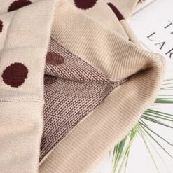 Jupe Crayon Tricotée à Pois Vintage Pour Femme -Vintage Soldes jupe crayon tricotee a pois vintage pour femme 5