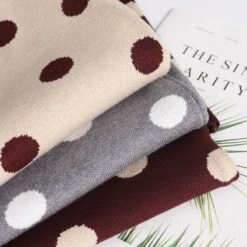 Jupe Crayon Tricotée à Pois Vintage Pour Femme -Vintage Soldes jupe crayon tricotee a pois vintage pour femme 6