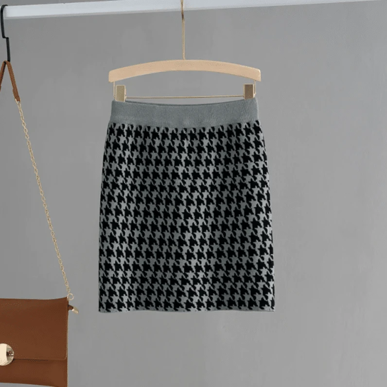 Jupe Pull Vintage Courte Et Taille Haute Pour Femme 5 Jupe Pull Vintage Courte Et Taille Haute Pour Femme – Image 5