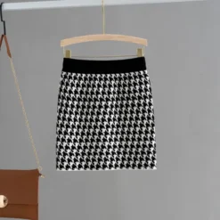 Jupe Pull Vintage Courte Et Taille Haute Pour Femme