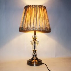 Lampe De Bureau Vintage En Tissu Style Minimaliste