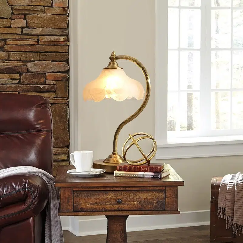 Lampe De Chevet En Cuivre Vintage 3 Lampe De Chevet En Cuivre Vintage – Image 3