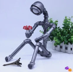 Lampe De Table Style Rétro Industriel Robot -Vintage Soldes lampe de table style retro industriel robot 1