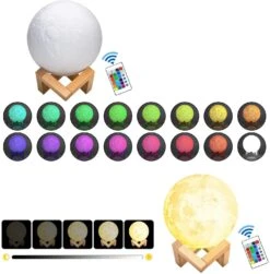 Lampe Lune Avec Télécommande -Vintage Soldes lampe lune avec telecommande 2