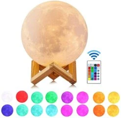 Lampe Lune Avec Télécommande