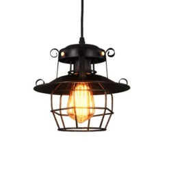 Lampe Suspendue Vintage En Métal Idéal Pour Loft Ou Café