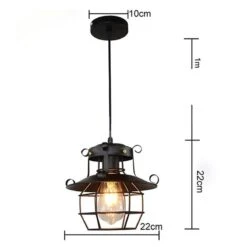 Lampe Suspendue Vintage En Métal Idéal Pour Loft Ou Café -Vintage Soldes lampe suspendue vintage en metal ideal pour loft ou cafe 4