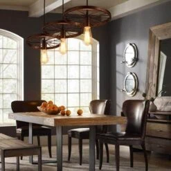 Luminaire Suspendu Roue Vintage En Fer -Vintage Soldes luminaire suspendu roue vintage en fer 4