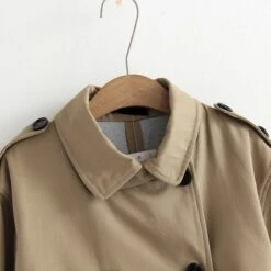 Manteau Trench Long Beige Vintage Pour Femme -Vintage Soldes manteau trench long beige vintage pour femme 2