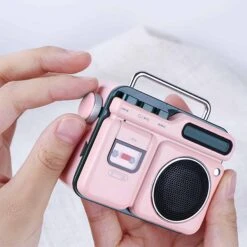 Mini Enceinte Bluetooth Forme Radio Rétro Portable -Vintage Soldes mini enceinte bluetooth forme radio retro portable 3