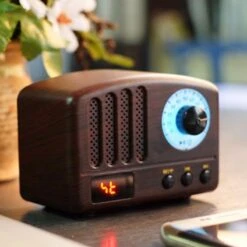 Mini Radio Bluetooth Haut-parleur Style Vintage -Vintage Soldes mini radio bluetooth haut parleur style vintage 4