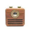 Mini Radio Sans Fil Haut-parleur Bluetooth Bois Rétro