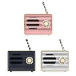 Mini Radio Vintage Portable Avec Haut-parleur Et Bluetooth -Vintage Soldes mini radio vintage portable avec haut parleur et bluetooth 3