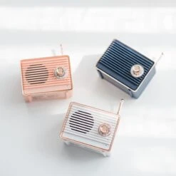 Mini Radio Vintage Portable Avec Haut-parleur Et Bluetooth -Vintage Soldes mini radio vintage portable avec haut parleur et bluetooth 6