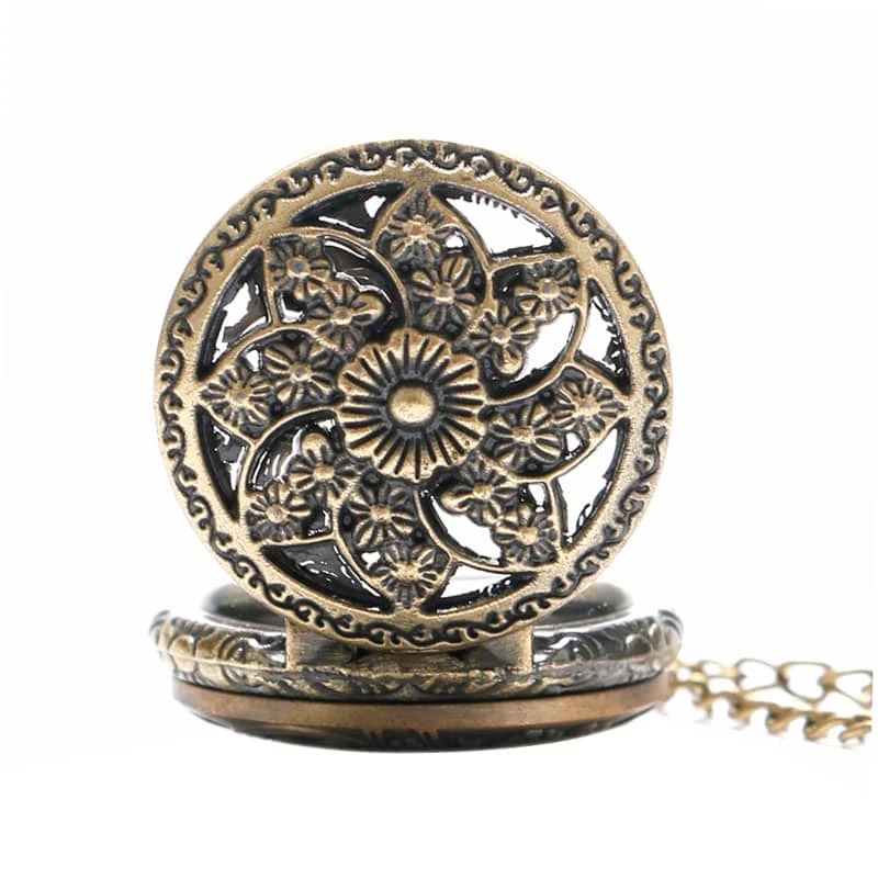 Montre à Gousset à Style Floral 4 Montre à Gousset à Style Floral – Image 4