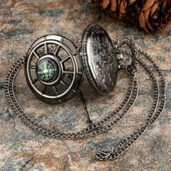 Montre à Gousset Avec Boussole -Vintage Soldes montre a gousset avec boussole 5