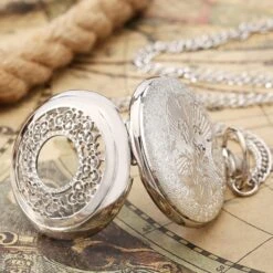 Montre à Gousset Avec Cadran Bleu étoilé -Vintage Soldes montre a gousset avec cadran bleu etoile 4