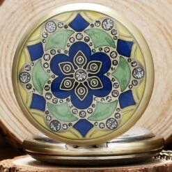 Montre à Gousset Avec Incrustations Jade 8 Montre à Gousset Avec Incrustations Jade -Vintage Soldes montre a gousset avec incrustations jade 5