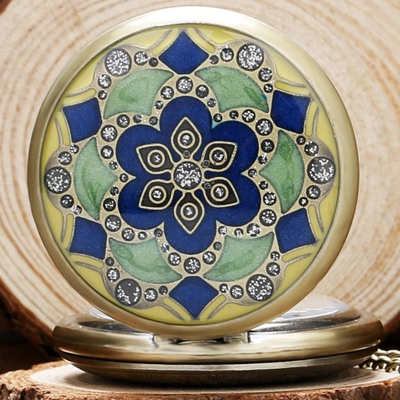 Montre à Gousset Avec Incrustations Jade 4 Montre à Gousset Avec Incrustations Jade – Image 4