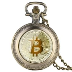 Montre à Gousset Avec Symbole Du Bitcoin 10 Montre à Gousset Avec Symbole Du Bitcoin -Vintage Soldes montre a gousset avec symbole du bitcoin 1