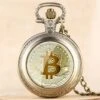 Montre à Gousset Avec Symbole Du Bitcoin