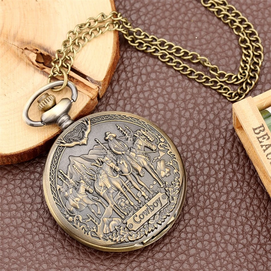 Montre à Gousset Décor Trappeur Américain 5 Montre à Gousset Décor Trappeur Américain – Image 5