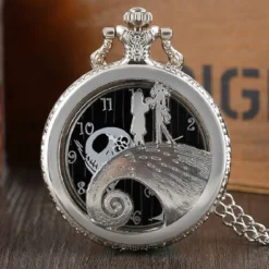 Montre à Gousset Univers De Tim Burton -Vintage Soldes montre a gousset univers de tim burton argente