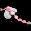 Montre Bracelet Rond Vintage à Quartz Pour Femmes Rose