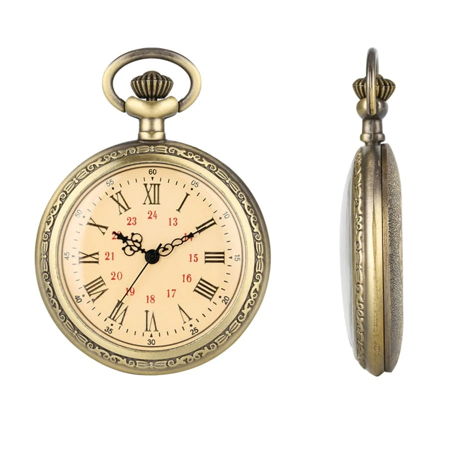 Montre De Poche Vintage Avec Chiffres Romains 2 Montre De Poche Vintage Avec Chiffres Romains – Image 2