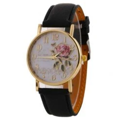 Montre Vintage à Petit Cadran En Faux Cuir Pour Femme -Vintage Soldes montre vintage a petit cadran en faux cuir pour femme 1