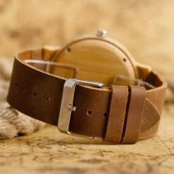 Montre Vintage à Quartz En Bois -Vintage Soldes montre vintage a quartz en bois 4