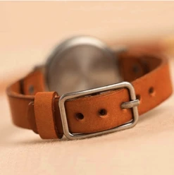 Montre Vintage Avec Bracelet En Simili Cuir Pour Femme -Vintage Soldes montre vintage avec bracelet en simili cuir pour femme 2