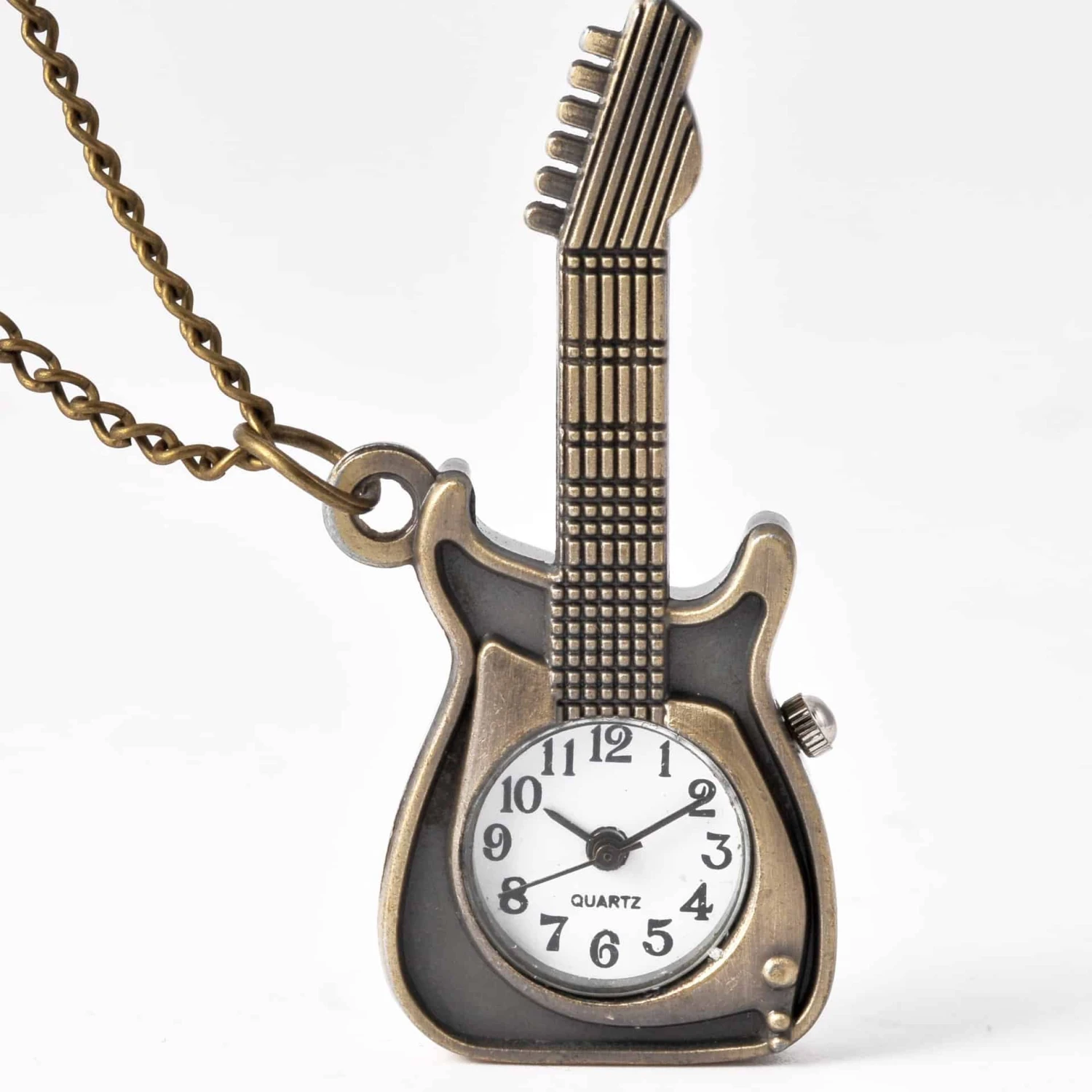 Montre Vintage De Poche En Forme De Guitare 1 Montre Vintage De Poche En Forme De Guitare