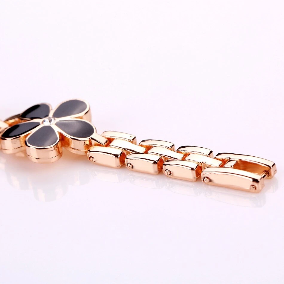 Montre Vintage Doré à Motif Fleur Pour Femme 5 Montre Vintage Doré à Motif Fleur Pour Femme – Image 5