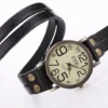 Montre Vintage Quartz Avec Bracelet En Imitation Cuir