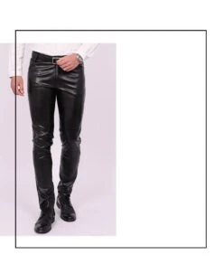 Pantalon Slim En Cuir Vintage Pour Homme 15 Pantalon Slim En Cuir Vintage Pour Homme -Vintage Soldes pantalon slim en cuir vintage pour homme 4
