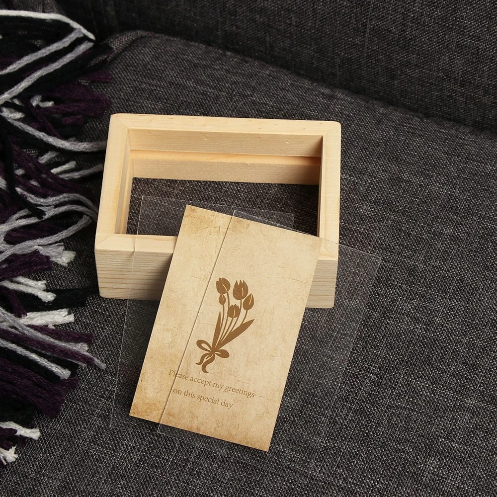 Petit Cadre Photo En Bois Décoratif Vintage 2 Petit Cadre Photo En Bois Décoratif Vintage – Image 2