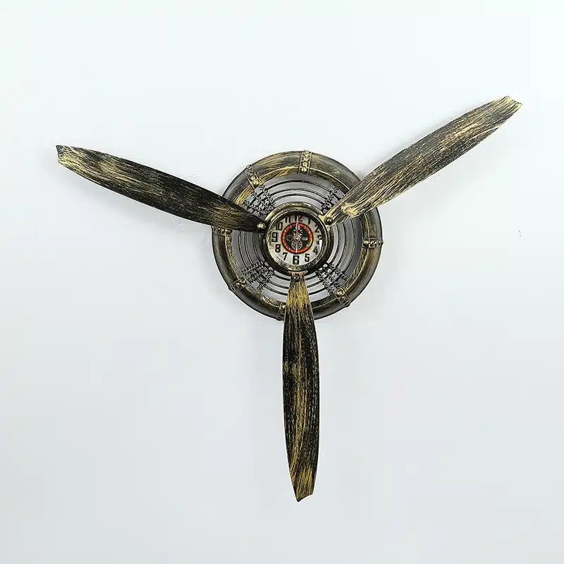 Petite Horloge De Tête D’avion En Fer 1 Petite Horloge De Tête D’avion En Fer