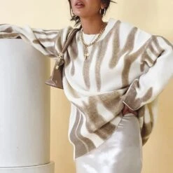 Pull Femme Tricoté Vintage