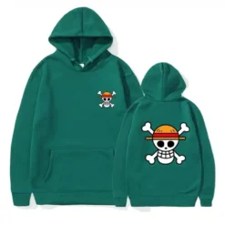 Pull One Piece Avec Une Capuche Luffy Pirate Vintage