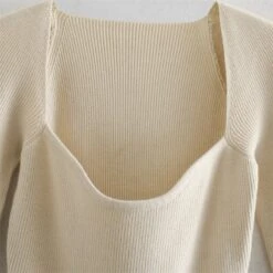 Pull Vintage Femme Tricoté Décolleté Coeur -Vintage Soldes pull vintage femme tricote decollete coeur 4