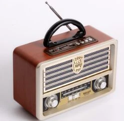 Radio Fm Bluetooth Vintage Beau Caisson En Bois