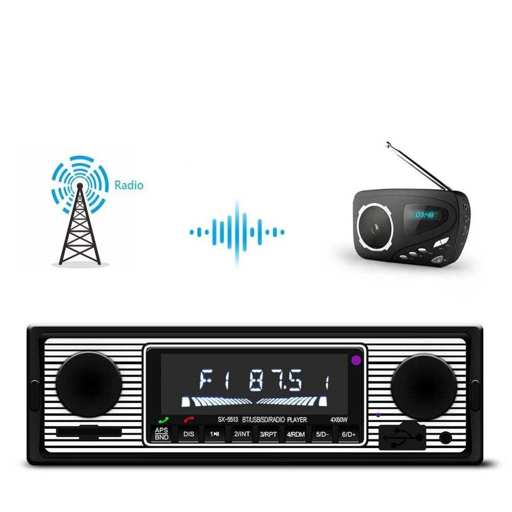 Radio Vintage Avec Bluetooth Et Lecteur MP3 5 Radio Vintage Avec Bluetooth Et Lecteur MP3 – Image 5