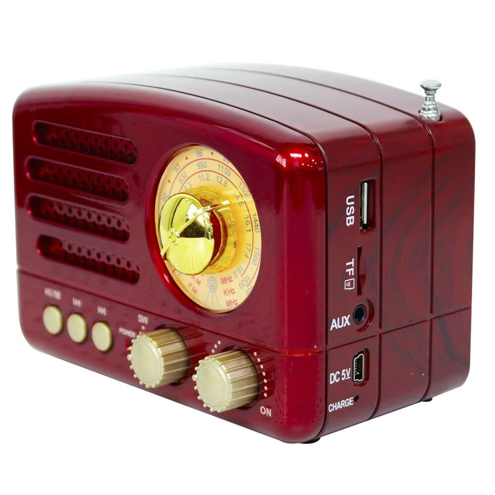Radio Vintage Portable Avec Bluetooth Et USB 3 Radio Vintage Portable Avec Bluetooth Et USB – Image 3