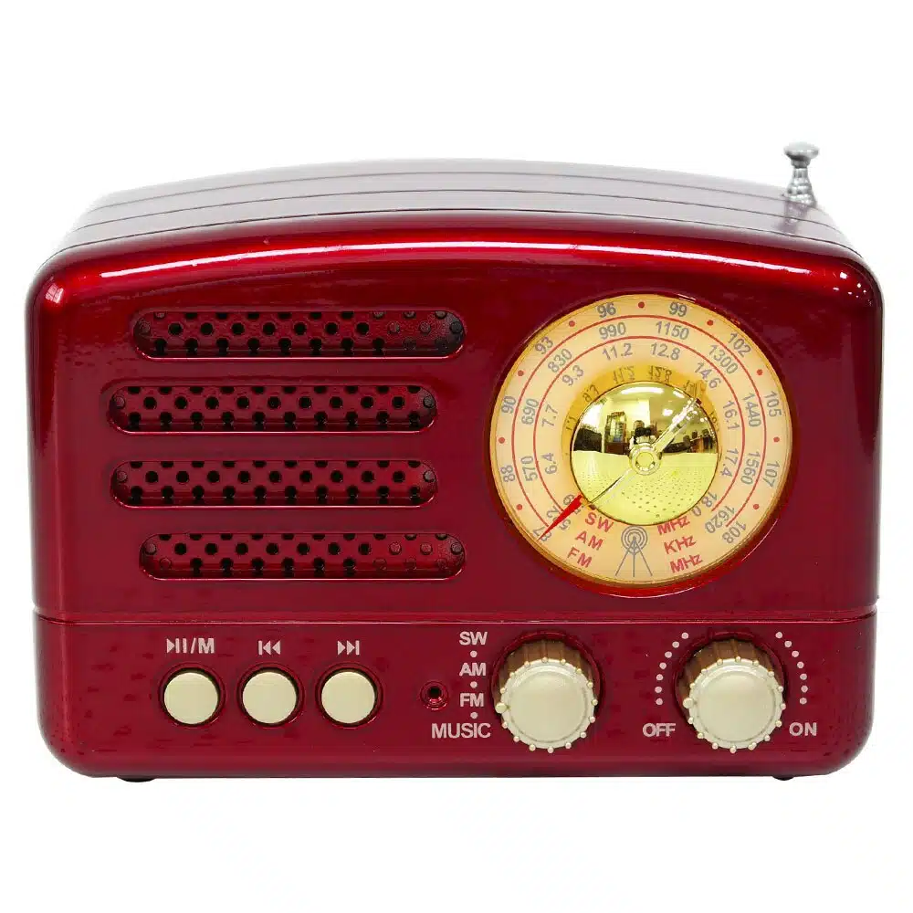 Radio Vintage Portable Avec Bluetooth Et USB 1 Radio Vintage Portable Avec Bluetooth Et USB