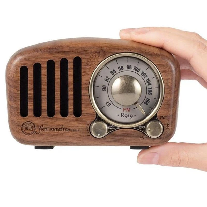 Radio Vintage Portable Avec Bluetooth, FM, MP3 3 Radio Vintage Portable Avec Bluetooth, FM, MP3 – Image 3