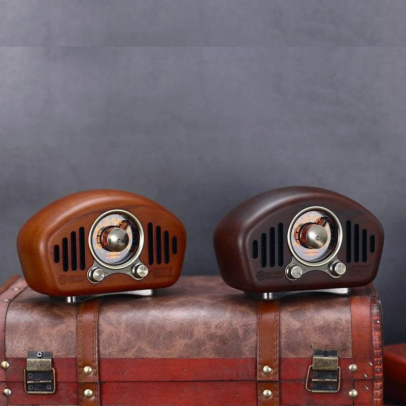 Radio Vintage Rechargeable En Bois Avec Bluetooth 2 Radio Vintage Rechargeable En Bois Avec Bluetooth – Image 2