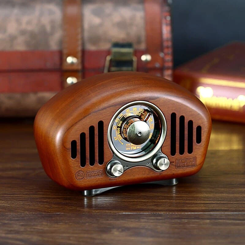 Radio Vintage Rechargeable En Bois Avec Bluetooth 1 Radio Vintage Rechargeable En Bois Avec Bluetooth