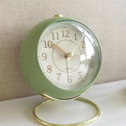 Réveil Rétro Métallique Rond Et Coloré Avec Alarme -Vintage Soldes reveil retro metallique rond et colore avec alarme 6